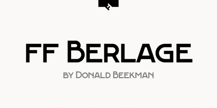 FF Berlage Burcht font preview