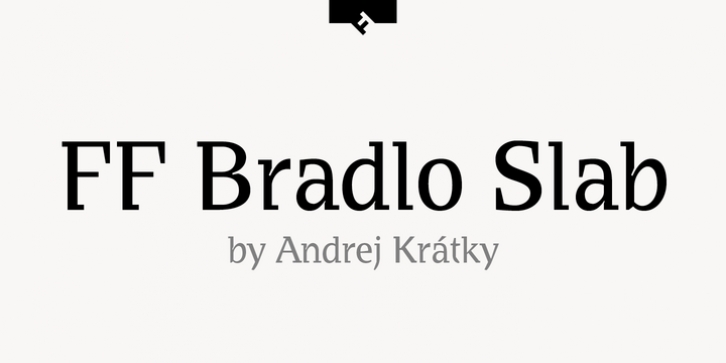 FF Bradlo Slab Pro font preview