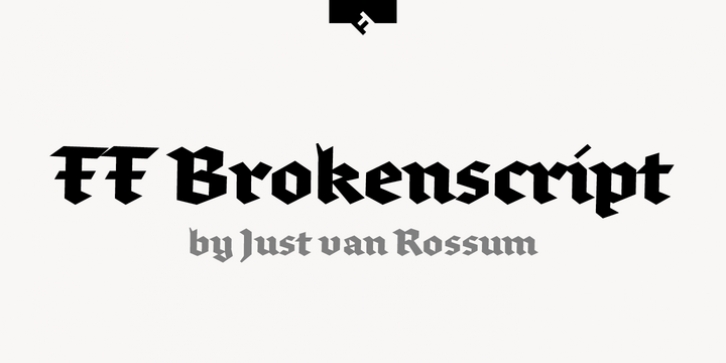 FF Brokenscript font preview