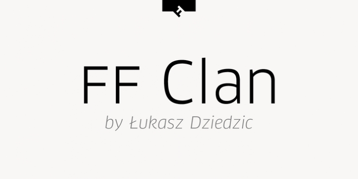 FF Clan Office font preview