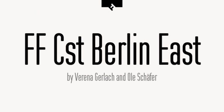 FF Cst Berlin East font preview