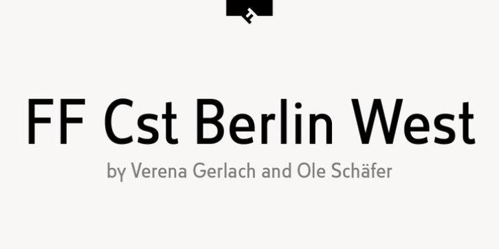 FF Cst Berlin West font preview