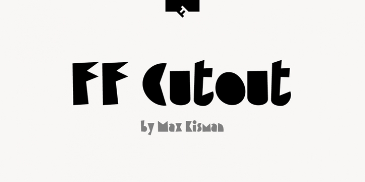 FF Cutout font preview