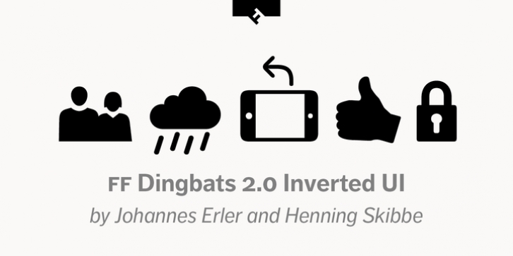 FF Dingbats 2.0 Inverted UI font preview