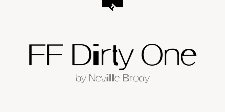 FF Dirty One font preview