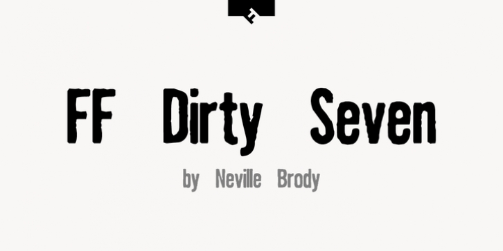 FF Dirty Seven font preview
