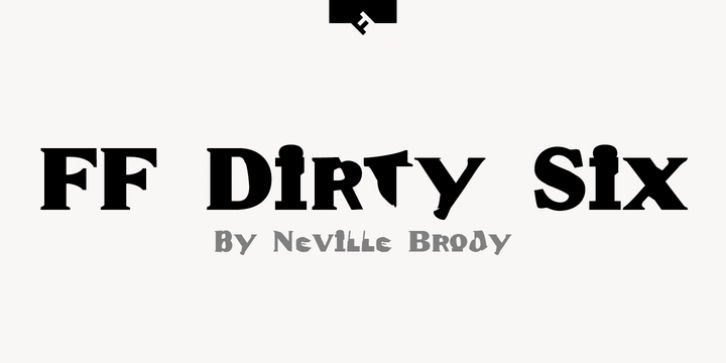 FF Dirty Six font preview