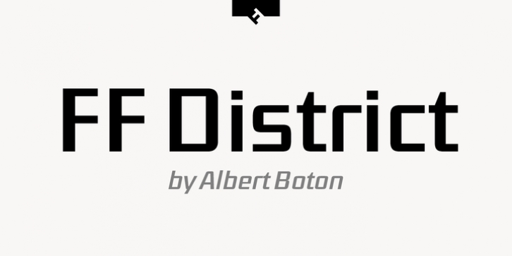 FF District font preview
