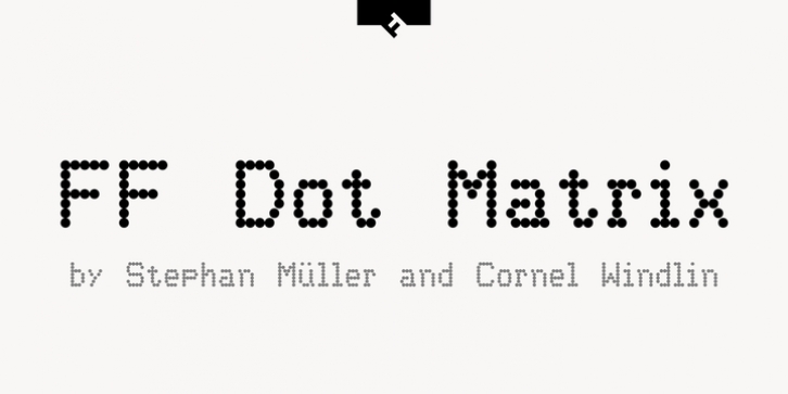 FF Dot Matrix font preview