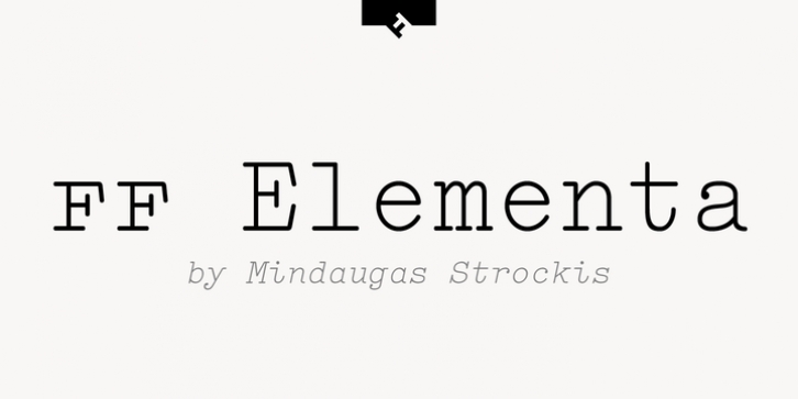 FF Elementa Pro font preview