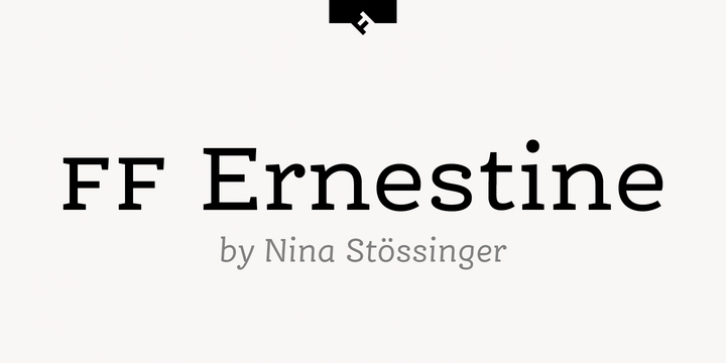 FF Ernestine font preview