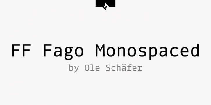 FF Fago Monospaced font preview