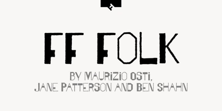 FF Folk font preview