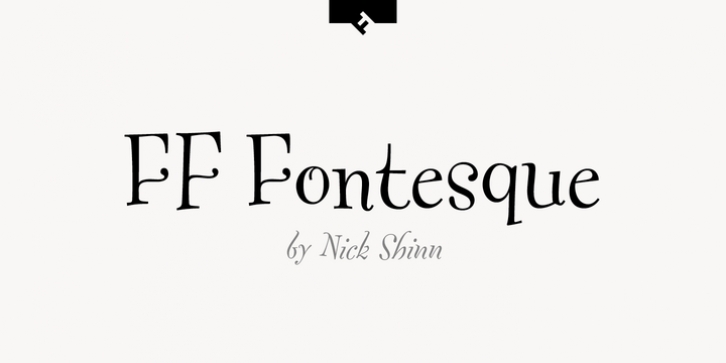 FF Fontesque Display Pro font preview