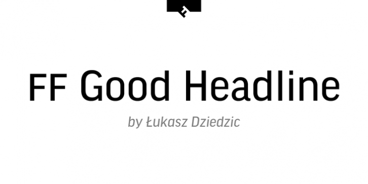 FF Good Headline Pro font preview