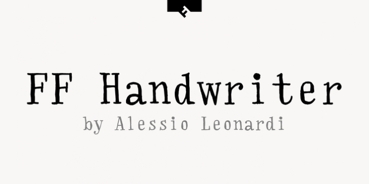 FF Handwriter font preview