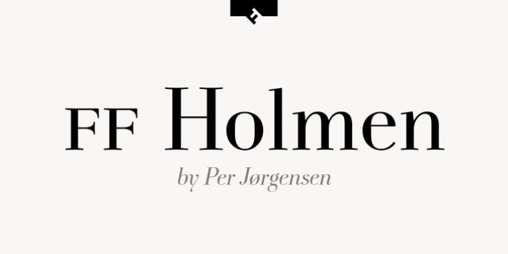 FF Holmen font preview