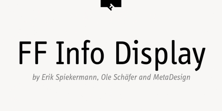FF Info Display Pro font preview