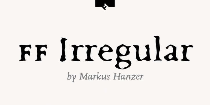 FF Irregular font preview