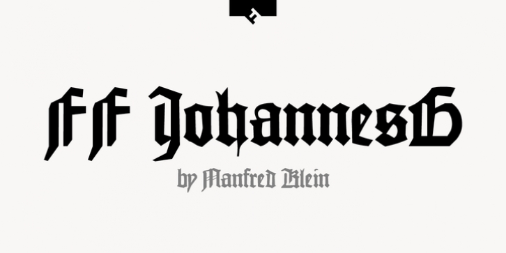 FF Johannes G font preview