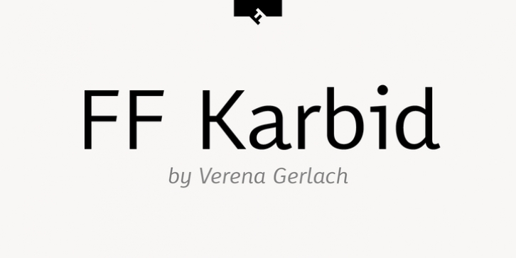 FF Karbid Pro font preview