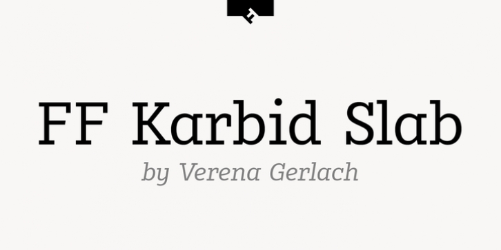 FF Karbid Slab Pro font preview