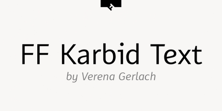 FF Karbid Text Pro font preview