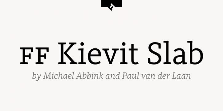 FF Kievit Slab font preview