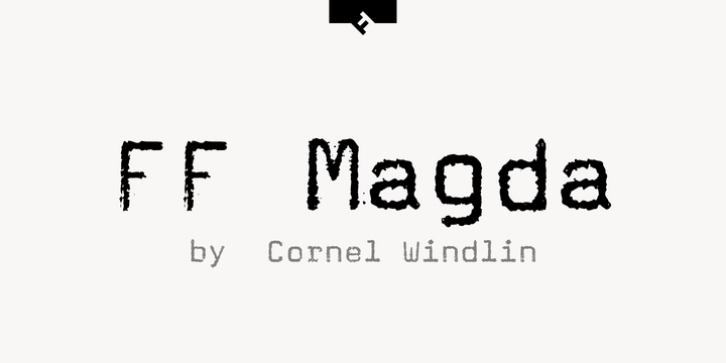 FF Magda Clean Mono font preview