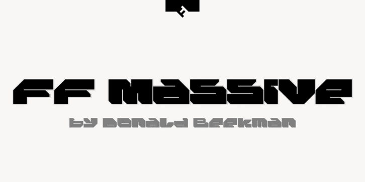 FF Massive font preview