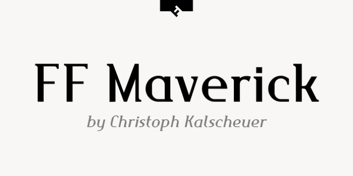 FF Maverick font preview