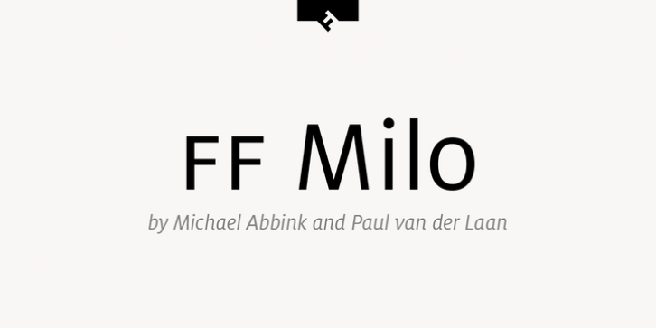 FF Milo font preview