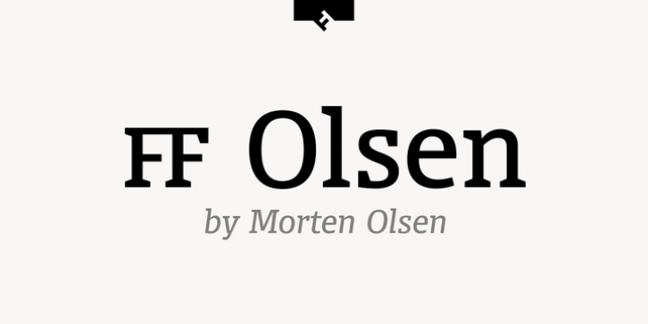FF Olsen Pro font preview