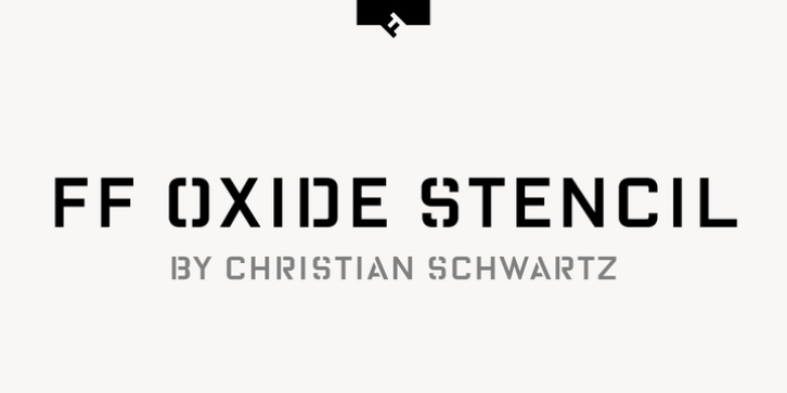 FF Oxide Stencil Pro font preview