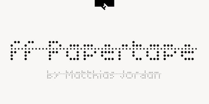 FF Papertape font preview
