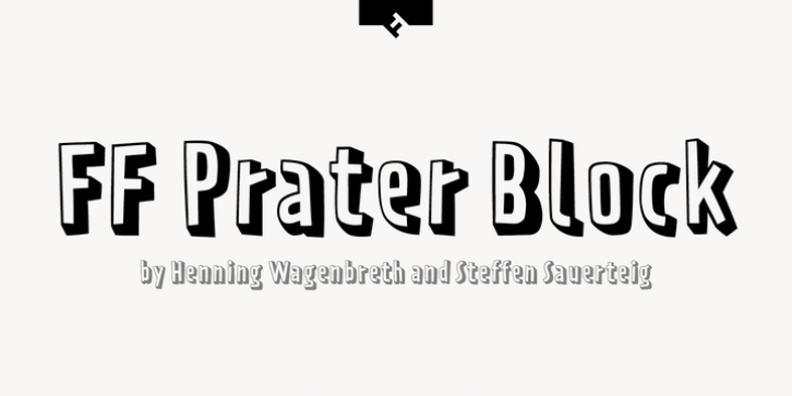 FF Prater Block font preview
