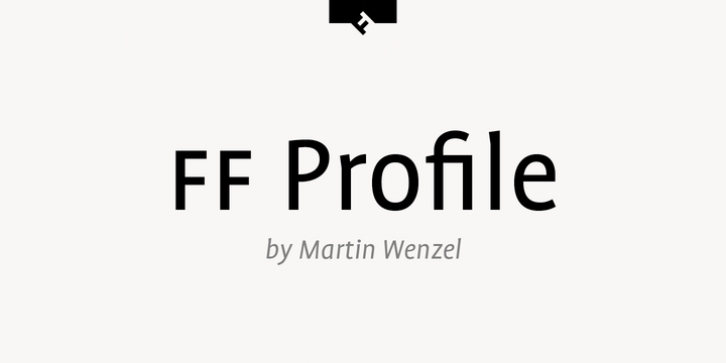 FF Profile font preview