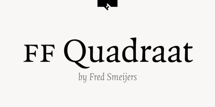 FF Quadraat font preview