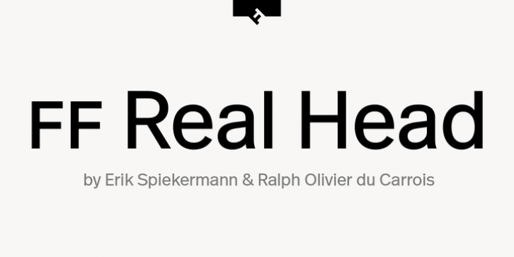 FF Real Head font preview