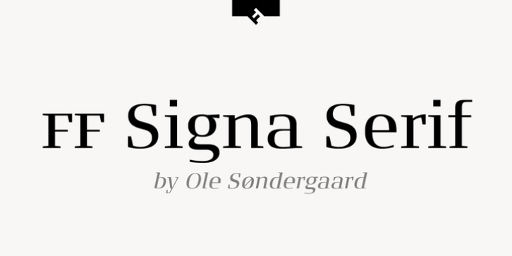 FF Signa Serif font preview