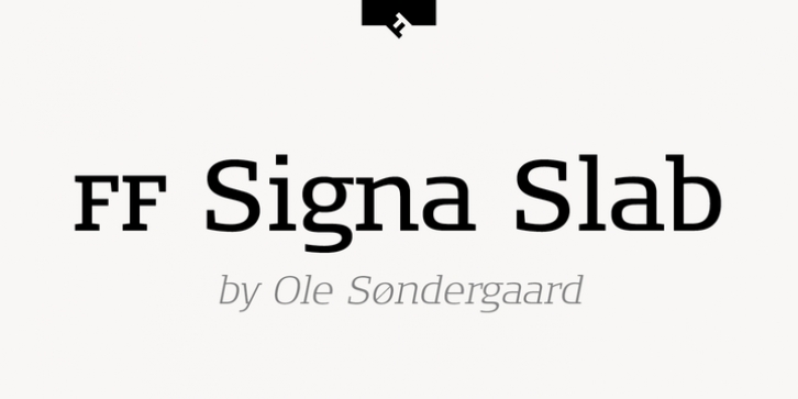 FF Signa Slab Pro font preview