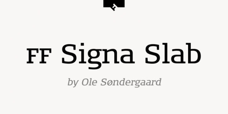 FF Signa Slab font preview