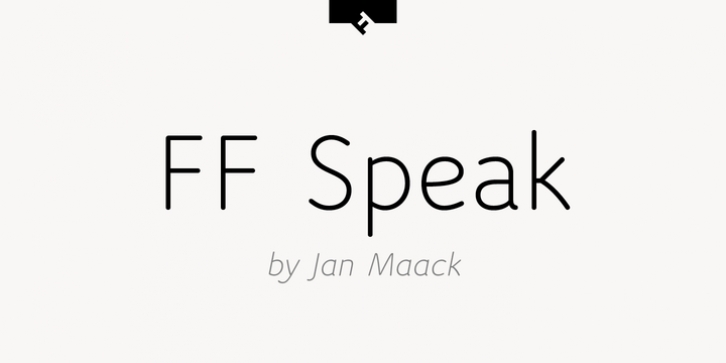 FF Speak font preview