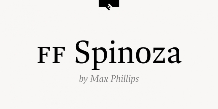 FF Spinoza Pro font preview