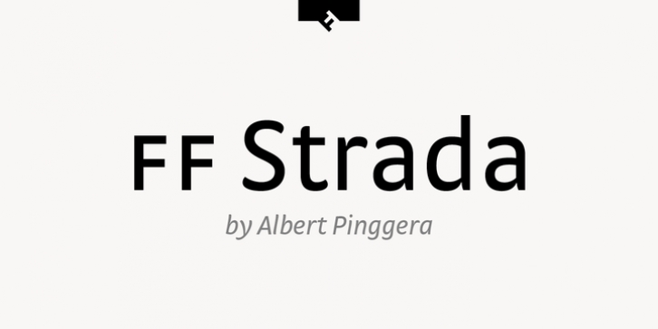 FF Strada font preview