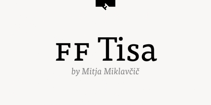 FF Tisa font preview
