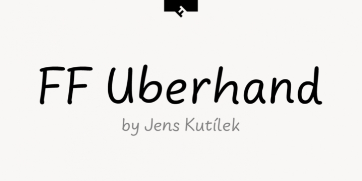 FF Uberhand font preview