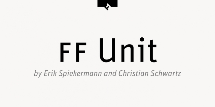 FF Unit Pro font preview