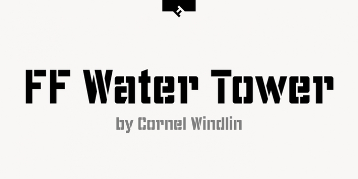 FF Water Tower font preview