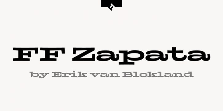 FF Zapata font preview